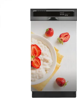 Produktbild von Magnete Dekorative 45x70 cm Küche Magnetmatte Spülmaschine - Haferflocken mit Erdbeeren