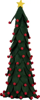 Image de Clayre & Eef Décoration Sapin de Noël Ø 15x45 cm Vert Synthétique
