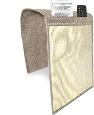 Produktbild von Navaris Katzen Kratzmatte Kratzschutz Sofa - mit 2 Fächern - 128 x 45 cm Sisal Kratzteppich für Katze - Couch Katzenkratzmatte - auch für Hunde