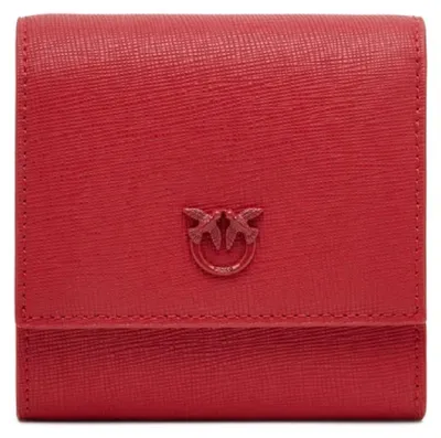 Zdjęcie produktu dla Damski portfel skórzany Pinko Flap Wallet Czerwony - 104355A29P