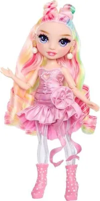Zdjęcie produktu dla Lalka Manekin Rainbow High Rainbow Shimmers Bella Rose, Ze Slime i Brokatem, 27 cm