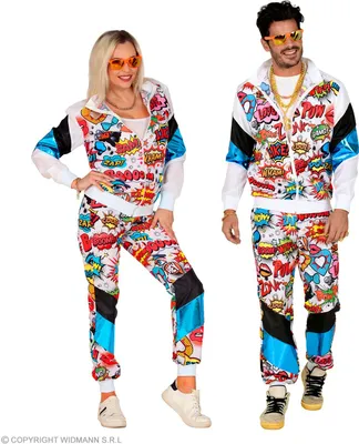 Produktbild von Trainingsanzug 80er Pop Art XXL