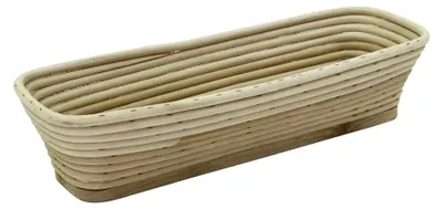 Immagine prodotto di Stampo per pane / Cestino di lievitazione lungo  360 x 130 mm - fondo in legno