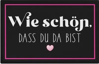 Produktbild von Trendation - Wie Schön, Dass Du Da Bist Fußmatte Geschenk Willkommen Fussabtreter 60x40 cm