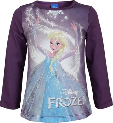 Produktbild von 99292 Disney Die Eiskönigin-Völlig Unverfroren Mädchen Langarmshirt Lila Gr.104