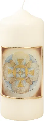 Produktbild von Werte-Kerze Glaube H 15 cm D 6 cm