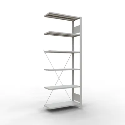 Produktbild von Büroregal Stecksystem Anbauregal - 2000x 750x300 mm, Typ 85 kg