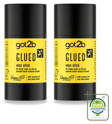 Image de 2 cires coiffantes "got2b Glued" - 50 g chacune - Lot de 2