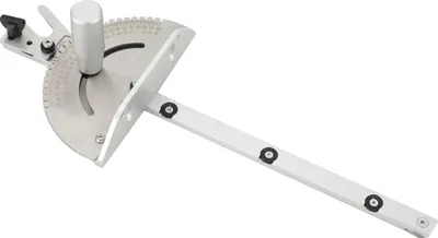 Obrázek produktu pro Úhlový doraz, délka 450 mm, šířka 178 mm, nastavitelný úhel 0–60°, velikost šroubu 6 mm, použití dřevěné nářadí