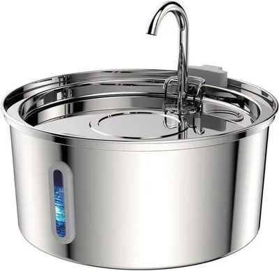 Image de Fontaine à eau Kat 3,2 L en acier inoxydable avec fenêtre