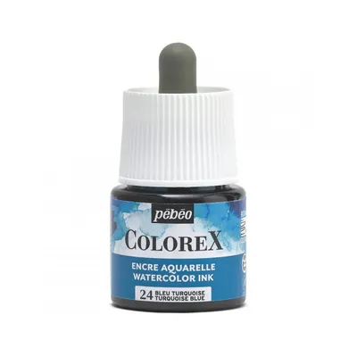 Immagine prodotto di Inchiostro per acquerello Pebeo Colorex, 45 ml, blu turchese