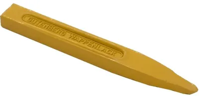 Produktbild von Wappenlack Stange in Meißelform hellgelb VE=20 Stück