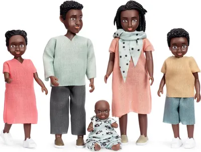 Image de Famille de poupées Lundby Billie - set de 5 poupées pour maison de poupées