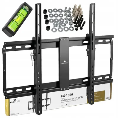 Zdjęcie produktu dla King Mount Uchwyt TV KG-1029 | 32" - 85" | Uchwyt do Telewizora | Vesa 100x100 - 600x400 | 50 kg | Czarny