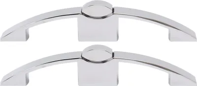 Zdjęcie produktu dla 2 Zestaw gałek blokujących do szafek z przyciskiem i uchwytem do kamperów i łodzi o rozstawie otworów 128 mm (chrom)