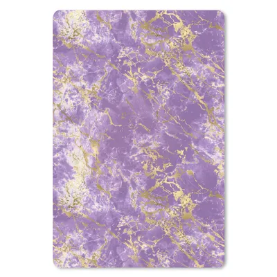 Produktbild von MuchoWow® Mauspad Mousepad Marmor - Lila - Gold - Muster 40x60 cm - Mousepads - Maus Mat - Pad - Mausunterlage - Schreibtisch Accesoire