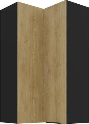 Produktbild von Eck-Hängeschrank Cremona schwarz 60x60 GN-108 2F (90°)
