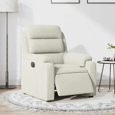 Immagine prodotto di Poltrona relax elettrica in velluto crema