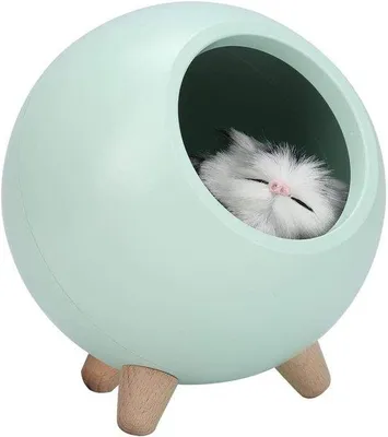 Obrázek produktu pro Noční světlo Kittenhaus zelené USB, atmosférické světlo s dotykovým ovládáním