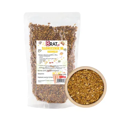 Zdjęcie produktu dla Słonecznik w karmelu 500g Brat.pl