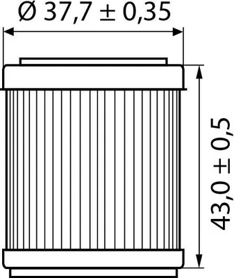 Produktbild von Hi-Q Ölfilter Einsatz OF142 für Yamaha/TM - Erstausrüsterqualität