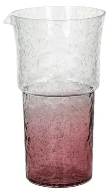 Produktbild von Pomax Inkra Karaffe aus Glas, Feigenviolett, Ø 11 x H 20 cm