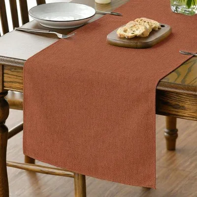 Produktbild von Oranger Herbst Tischläufer, abwaschbar, 40x180 cm, für Küche und Fest