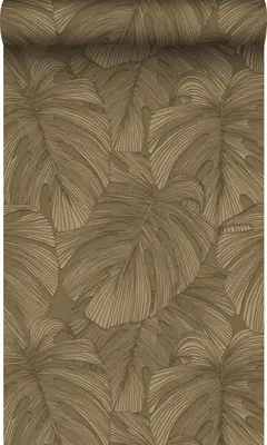 Obrázok produktu pre Origin Wallcoverings tapeta 3D vzor listy hnedá 50 x 900 cm
