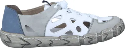 Produktbild von Rieker Damen Slipper sportlich Leder Sneaker Cut-Outs Gummizug 940366, Größe:40 EU, Farbe:Mehrfarbig