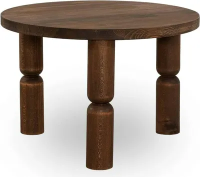 Produktbild von Wohnzimmertisch Dpedron, Niedriger Wohnzimmertisch, Kaffeeregal, Couchtisch für Sofa, 60x60h40 cm, Nussbaum