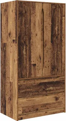 Produktbild von vidaXL Kleiderschrank mit Tür Altholz 79,5 x 49 x 156 cm Holzwerkstoff