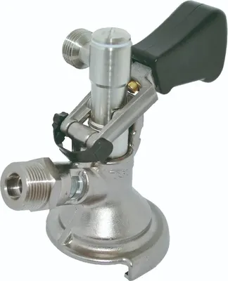 Produktbild von Zapfkopf, Keg Verschluss - Flach Fitting, Seitlicher Ausgang (Thekenanstich)