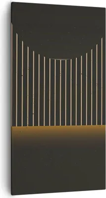Produktbild von Bild auf Leinwand - Leinwandbild - Einteilig - Modern Schwarz Gelb - 55x100cm - Wand Bild - Wanddeko - Wandbilder - Leinwanddruck - Bilder - Wanddekoration - Leinwand bilder - Wandbild - PA55x100-4719
