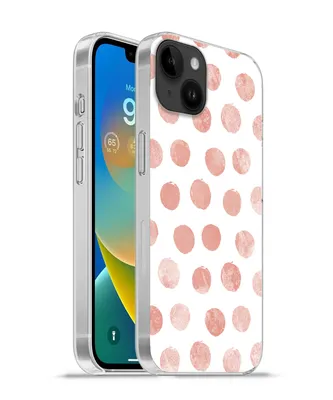 Produktbild von MuchoWow® Handyhülle Schutzhülle Hülle für Apple iPhone 14 Plus - Soft case Polka dots - Rosa - Weiß Silikon Softcase Handy Hülle - Abbildung