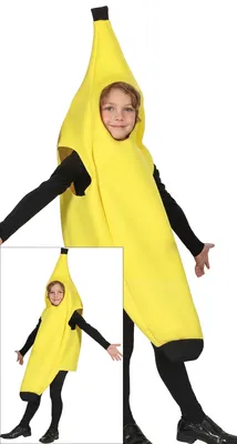 Immagine prodotto di Costume Frutta Banana Divertente Vestito Carnevale Tunica Giallo Bambini Idee Costume Carnevale Creativo Unisex Divertente Costume Banana Giallo Divertente Design Carnevale, Taglia: 3 - 6 anni Colore: Giallo