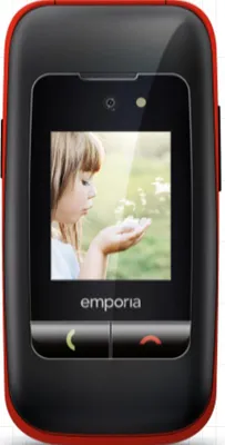 Produktbild von Emporia emporiaONE (V200) , 2G, (V3), Großtastenklapphandy, schwarz/rot