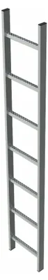 Produktbild von Zarges Schachtleiter 300mm lichte Breite 8 Sprossen Stahl verzinkt