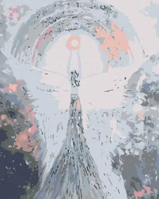 Obrázek produktu pro Zuty - Diamantové malování - ANDĚLÉ OD LENKY - PEACE ANGEL, 40x50 cm, bez rámu a bez vypnutí plátna