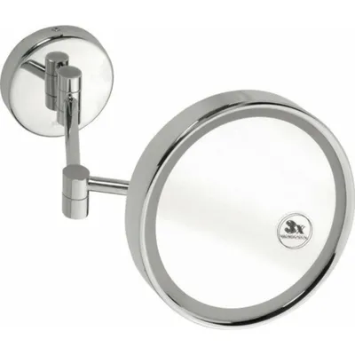 Produktbild von X-ROUND Kosmetikspiegel zum Einhängen mit LED, O 215mm, Chrom