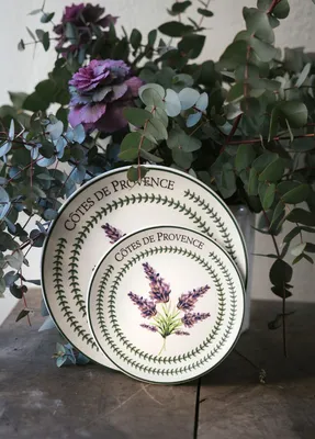 Produktbild von Hermia Concept, PRC0004, Serviceplatten-Set (6-teilig), Lila, 100 % KERAMIK, 26 x 26 x 2 cm