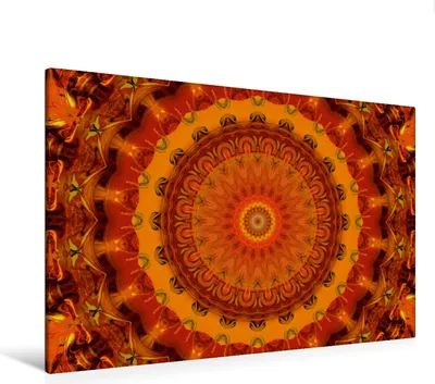 Produktbild von Calvendo  Textil-Leinwand 120 cm x 80 cm quer Mandala Buddhas Gold, Bässler Christine; 7420768
