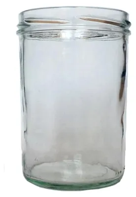 Produktbild von 12er Set Sturzgläser 435 ml mit Deckel in Silber und 12 Etiketten zum Beschriften