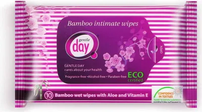 Produktbild von Gentle Day Feuchttücher aus Bambus (10 Stück)