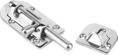 Immagine prodotto di Serratura a barile in acciaio inox per la porta della cabina di una barca marina, chiusura a chiavistello, ferramenta110 x 38 mm