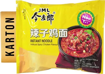 Produktbild von JML Instantnudeln Spicy Chicken Geschmack 24x105g