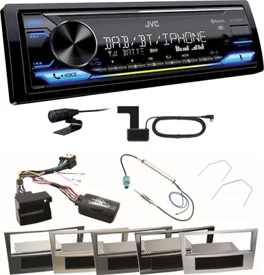 Produktbild von JVC KD-X472DBT Digitalradio USB MP3 FLAC Einbauset für Astra H Corsa D Zafira B