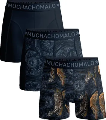 Produktbild von Muchachomalo Herren Boxershorts – 3er Pack – Baumwolle Stretch – Bequeme Unterwäsche – Größe M - U-CIRCLEOFLIFE1010-01