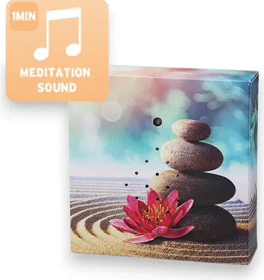 Produktbild von Deko Soundbox mit Bewegungsmelder - Natur- und Wellnessklänge 12x12cm