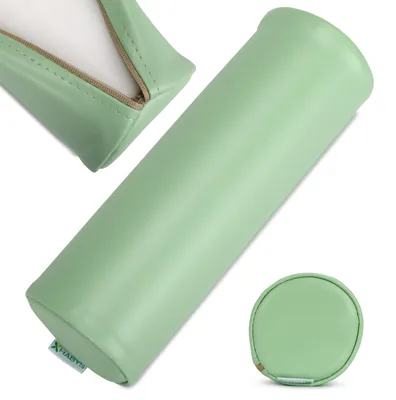 Produktbild von Habys Lagerungsrolle, Vollrolle, Nackenkissen, Lagerungskissen, Nackenrolle, Knierolle für Massage und Therapie, Fitnessrolle, 10x30cm Grün