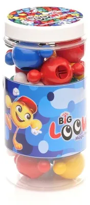 Produktbild von Big Loowi Große Konstruktionsbausteine – Kugel-Set 20 Teile (75 mm, drehbare Verbindungen, kompatibel mit Loowi) – ab 3 Jahren, CE & EN71